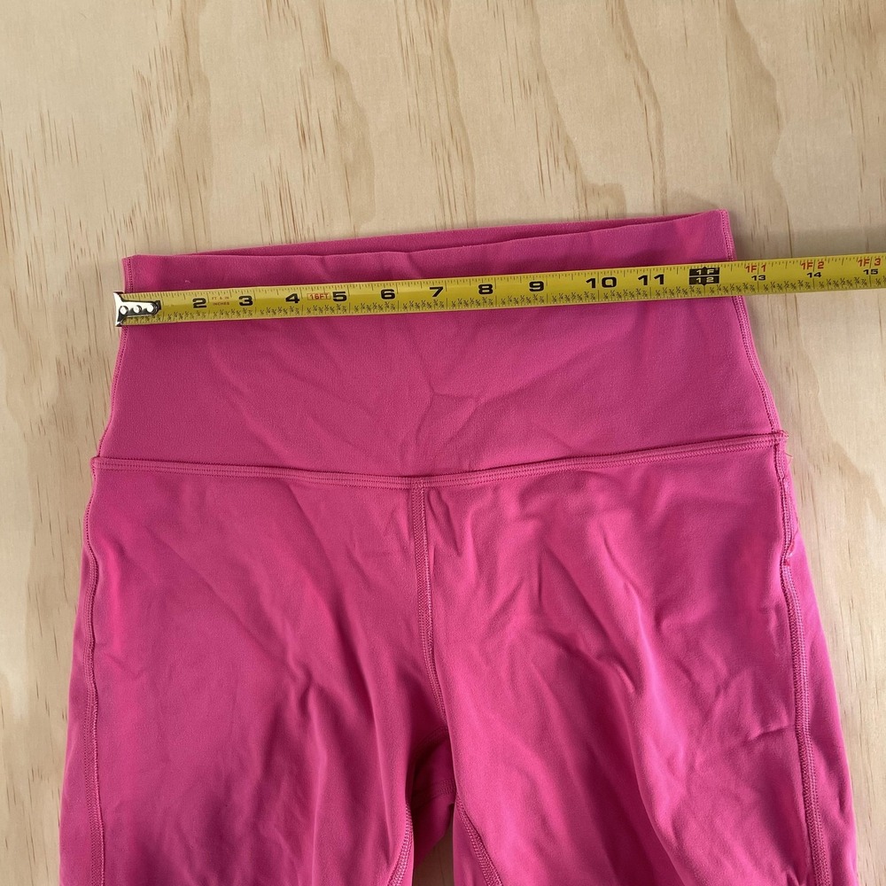 Lululemon Shorts Womens 4 Pink High Rise Biker 6" Yoga Running Athletic Workout - Picture 4 of 8